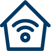 Icon representing smart home solutions provided by West Texas Rural Telephone.