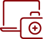 Icon for computer repair services, ensuring tech support for rural customers.