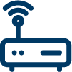 Icon for WiFi Wizard addon, enhancing wireless connectivity in rural homes.