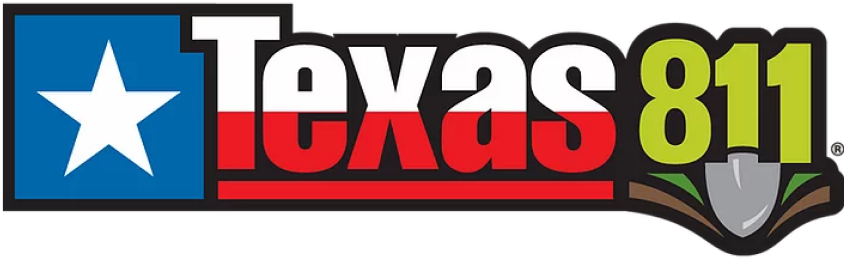 texas-811-logo Texas 811 logo promoting safe digging practices in rural communities.