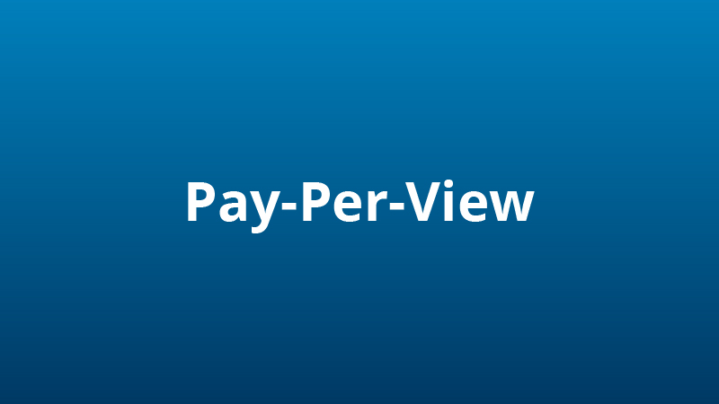 Pay-per-view options available through West Texas Rural Telephone's TV services.