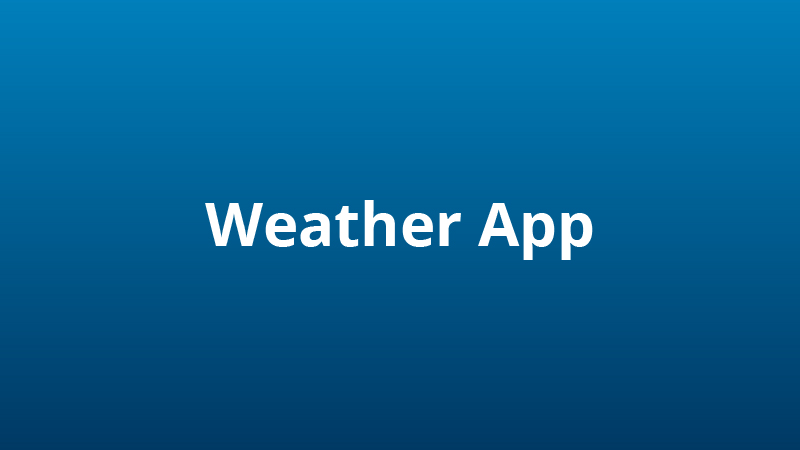 Interface showing weather updates accessible through rural broadband services.